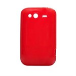 HTC Wildfire S siliconen hoes (rood)